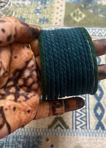 Green Velvet Bangle Set