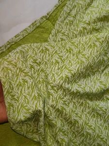 Vintage Lime Green Print Dress