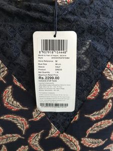 Feather Print Mini Dress