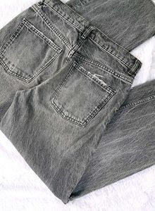 Zara Charcoal Straight Fit Jeans