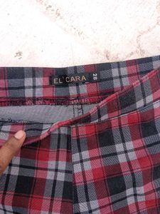 Plaid Skinny Pants