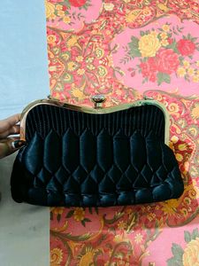 Black Party Handbag Without Belt