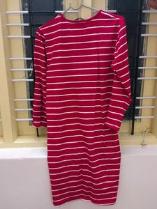 Striped Red Dress