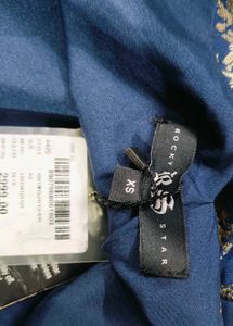 Elegant Blue Floral Dress