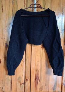 Black Knit Bolero Shrug
