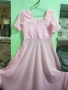 Simple Chiffon Anrkali