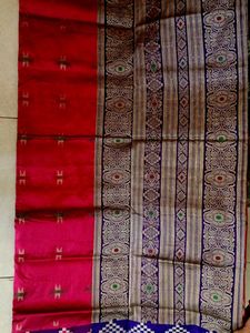 Elegant sambalpuri saree with blouse piece