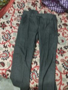 Gray Casual Pants