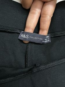 M&amp;S Black Trouser For Women In 2XL