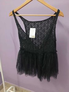 Black Net Top