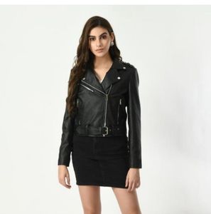 Leather Jacket With Belt