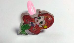 Cartoon Bracelet And Ring With Nail Tattoo ForGirl