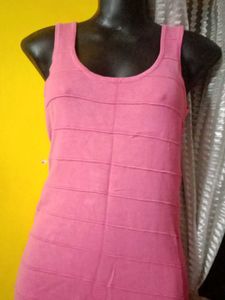 Pink Bodycon Mini Dress