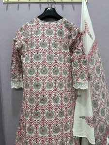 Newly Trending A-line Kurta With Pant And Duppatta
