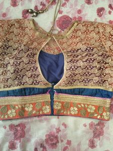Elegant Blue &amp; Orange Lehenga