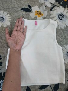 White Crop Top