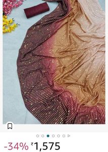 Elegant Sequin Saree