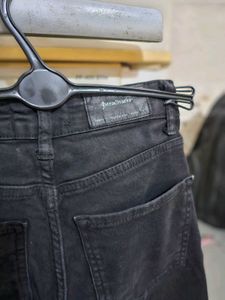 Black Straight Fit Denim