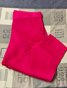 Women Pink Chanderi Cotton Thread Work Suit Set