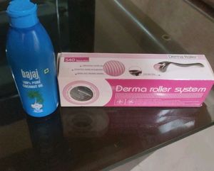 Derma Roller Anti Ageing Skin Regeneration 1pc+Oil