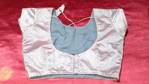 Green  and gry Embroidered Blouse