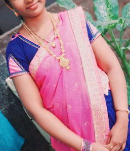 Beautiful Saree &Model Stiching Blouse