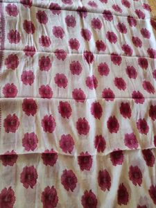 Pink Paisley Saree