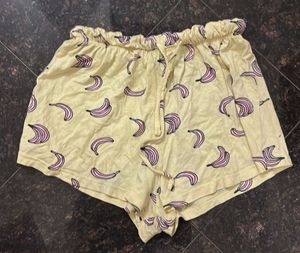Banana Print Shorts