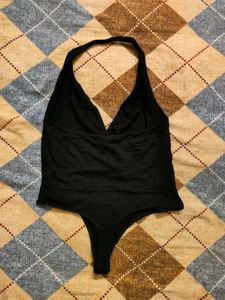 Black Halter Asos Bodysuit