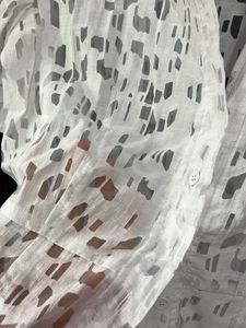 Sisley White sheer Patterned Dress