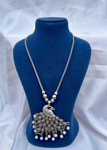 Peacock Long Necklace