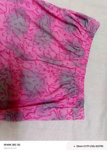 Pink Patterned Palazzo Pants