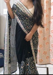 Georgette Chikankari Saree