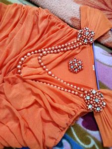 Elegant Orange Dress