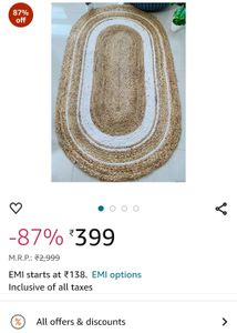 Handmade Oval Carpet / Rug