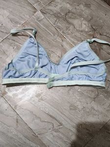 Light Blue Triangle Bra