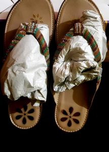Beautiful multi colour sandal flat