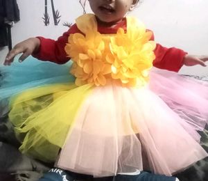 CUTE FANCY BABY GIRL RENBO FROCK & DRESSES