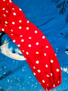 Red Top With Polka Dots ❤️