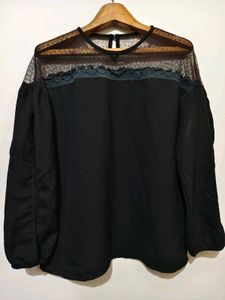 🎁Buy 2, Get 2 Free🎁L/XL Black Sheer Top