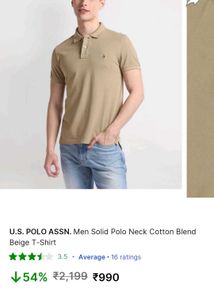 Us Polo Assn Tee For Men 🌔