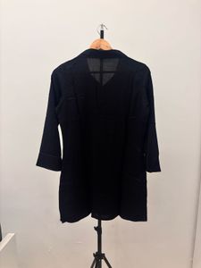 Black Embroidered Cord Set
