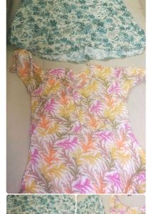 3 Combo Floral Print Suit And Gown