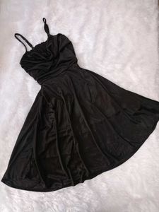 Satin Black Dress