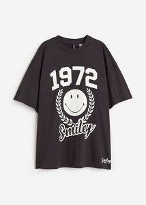 H&M Oversized Printed T Shirt