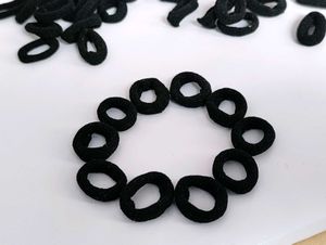 Black Small Hair Rubber Band
