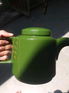 Green Ceramic Teapot