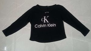 Calvin Klein Black Long Sleeve Top