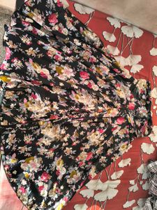 Floral Print Ethnic Skirt