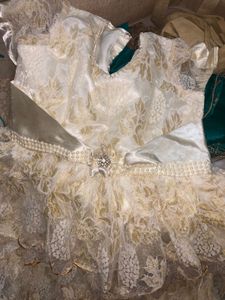 Netted Satin Frock